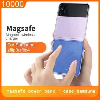 Магнитный Беспроводной блок питания для Magsafe, 20 Вт, 10000 мАч, Внешний запасной аккумулятор для Samsung Zlip3, Zlip4 Power Bank