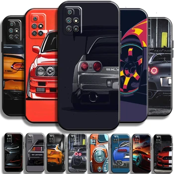 Роскошные спортивные автомобили Speed для Xiaomi Redmi 10 Чехол для телефона TPU Shell Полная защита чехлов Funda Противоударный чехол Coque