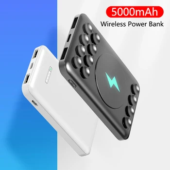 Магнитный беспроводной блок питания емкостью 5000 мАч для iPhone 14 13 Samsung S23 Huawei Xiaomi Портативное внешнее зарядное устройство Mini Poverbank