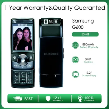 Оригинальный разблокированный Samsung G600 GSM 55 МБ Mini-SIM 5 МП 2.2 