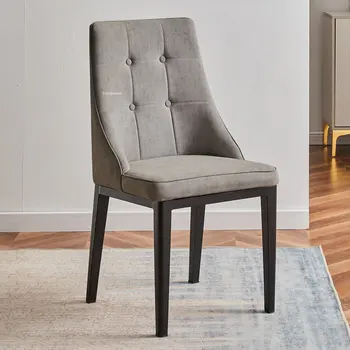 Современный обеденный стул для роскошного домашнего обихода, обеденные стулья с простой спинкой для отдыха, Кожаные стулья для столовой, кухонная мебель