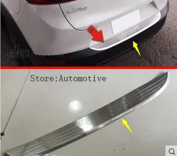 Автомобильный стайлинг снаружи Заднего бампера из нержавеющей стали для Mazda CX-3 CX3 2016 2017 2018 Аксессуары для защиты от потертостей на пороге багажника