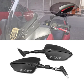 Для Moto Morini XCape X-CAPE 650 Зеркала заднего вида на руле мотоцикла с ЧПУ, синие Аксессуары для зеркал с антибликовым покрытием