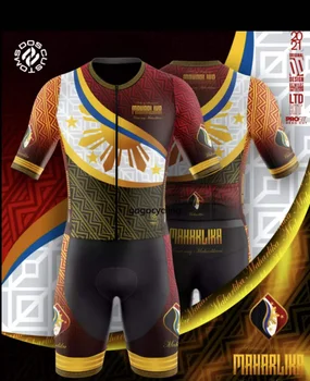 Концепция дизайна филиппинского флага, велосипедная одежда, быстросохнущая, впитывающая влагу велосипедная одежда, мужской велосипедный топ с коротким рукавом
