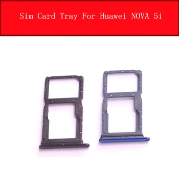 Адаптер для Лотка Для SIM-карты Для Huawei NOVA 5i GLK-LX1 GLK-LX2 GLK-LX3 Micro SD Reader Card Holder Ремонт Запасных Частей