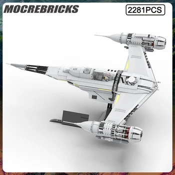 Военный сериал Star Movie N-1 Starfighter, научно-фантастический космический корабль, сборка строительных блоков, модель детских игрушек 