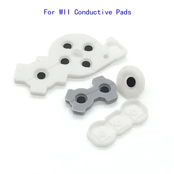 Токопроводящие накладки для правой консоли WII, токопроводящие резиновые силиконовые накладки, кнопки 4 в 1
