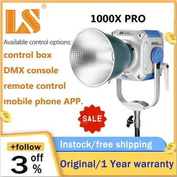 LS Lishuai 1000X PRO светодиодный заполняющий светильник для портретной видеосъемки в помещении, беспроводное мощное освещение для фильмов