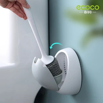 Принадлежности для туалетных щеток ECOCO Силиконовая насадка для унитаза Инструменты для быстрой очистки слива для настенного домашнего туалета в ванной комнате