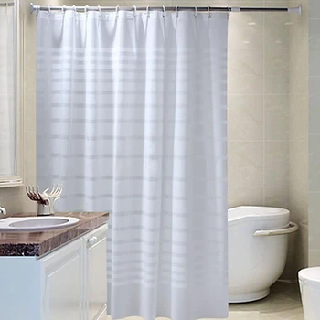 Прозрачная занавеска для душа Водонепроницаемые Занавески для ванны Прозрачная Ванная комната Mildew PEVA Home Luxury с крючками