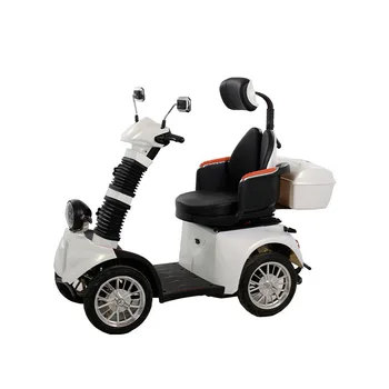 Электрическое четырехколесное транспортное средство для пожилых людей, скутер для отдыха, бытовой электрический велосипед для взрослых