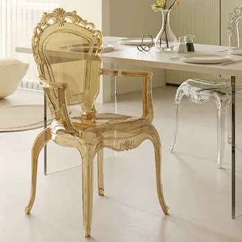 Пластиковые обеденные стулья для кухни кафе, Скандинавские Черно-белые Обеденные стулья для отдыха, Дизайнерская современная мебель Sillas De Comedor AB50CY