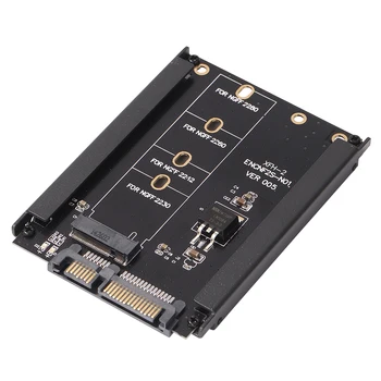 Металлический Корпус B + M Key M.2 NGFF SSD Для 2,5 SATA Карта-Адаптер 6 Гбит/с С Разъемом Для корпуса M2 Адаптер NGFF С 5 Винтами M.2 Адаптер SATA