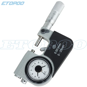 Рычажный индикатор наружного диаметра С указанием микрометров, градуировка 0,001 мм, диапазон измерения 0-100 мм