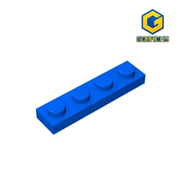Gobricks MOC Bricks Parts Plate 3710 Совместимый с 1x4 Собирает частицы для строительных блоков DIY Bricks Развивающие игрушки
