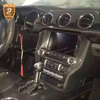 Внутренняя отделка из углеродного волокна для Mustang 2015-2018 Внутренняя отделка чехла внутреннее покрытие из углеродного волокна автозапчасти 00409