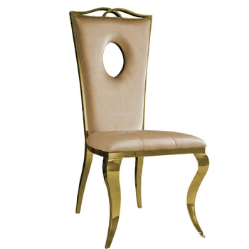 Европейские Обеденные стулья из нержавеющей стали, Современный Простой Модный Фланелевый табурет, стул со спинкой для домашнего ресторана, мебель для столовой
