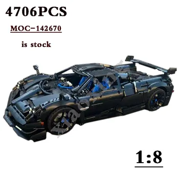 Новый MOC-142670 Классический Гоночный Автомобиль BC в масштабе 1:8 Спортивный Автомобиль 4706ШТ для 76915 Собранная Игрушка Строительный Блок Модель DIY Детский Подарок