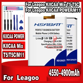 Аккумулятор HSABAT BT-565 для Leagoo KIICAA Mix T5 T5C 4750 мАч BT-591 для LEAGOO KIICAA POWER 4800 мАч BT-6202 для LEAGOO M11