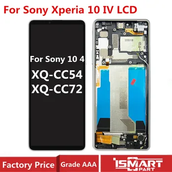 Оригинальный ЖК-дисплей для Sony Xperia 10 IV Дисплей с Сенсорным Экраном Дигитайзер с Рамкой в сборе XQ-CC54 XQ-CC72 Для Sony 10 4 Запасные Части