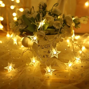 USB светодиодные фонари звездные огни декоративные огни спальня Рождественские огни мигающие огни наружные кемпинговые огни звездные огни