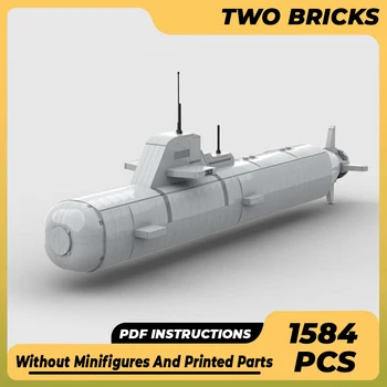 Строительные блоки Moc Военной модельной серии Trident Submarine, Технические кирпичи, сборка своими руками, знаменитые игрушки для детей, праздничные подарки.
