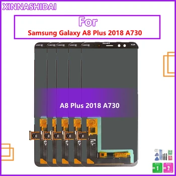 5 шт./лот для Samsung Galaxy A8 Plus 2018 Для Samsung A8 Plus A730F SM-A730F A730F/DS Сенсорный экран Дигитайзер ЖК-дисплей