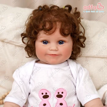 ADFO 20 дюймов 50 см Bebe Reborn Baby Dolls Малышка Девочка с мягким виниловым корпусом Игрушки Мэдди Настоящие младенцы для детей Куклы Девочки