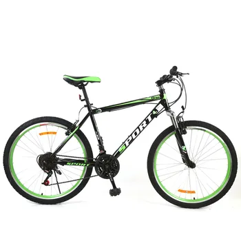 26-дюймовый велосипед с V-образным тормозом на раме из углеродистой стали с двойной амортизацией, горный велосипед для взрослых, велосипед с переменной скоростью