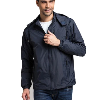 Мужская спортивная куртка, весна-осень, тонкая военная ветровка, куртки на молнии с капюшоном, мужские модные солнцезащитные пальто, брендовая одежда
