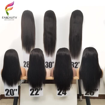 13x6 кружевных фронтальных париков Bone Straight для женщин, бразильские человеческие волосы Remy натурального цвета, предварительно выщипанный кружевной фронтальный парик без клея