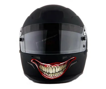 Для наклейки на мотоциклетный шлем /decal smile