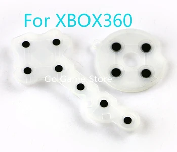 Для запасных частей Xbox 360 Ручка Клейкая мягкая игровая резиновая накладка Контроллер Токопроводящая контактная накладка