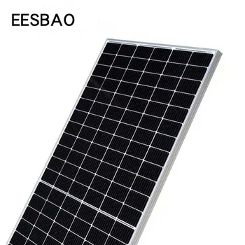 Солнечная панель 370 380 385 Вт 166 мм полуобрезанный фотоэлектрический модуль мономер PERC Эффективная электрическая солнечная система,