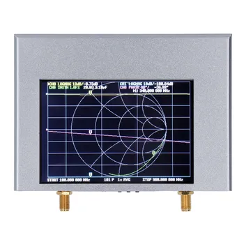 антенный анализатор Векторный сетевой анализатор 50 кГц‑4 ГГц HF VHF UHF SWR Задержка фазы 4-дюймовый Сенсорный экран VNA V2 PLUS4