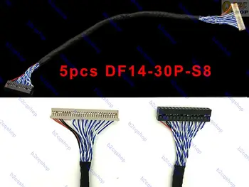 5шт DF14-30P-S8 2-канальный 8-битный универсальный светодиодный ЖК-кабель LVDS для ЖК-контроллера