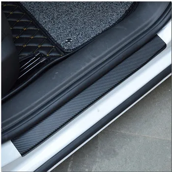 Наклейка На Порог Автомобиля Из Углеродного Волокна Автоматическая Защита Двери От Царапин И Скольжения Для HYUNDAI ELANTRA 2011-2015 Автомобильные Аксессуары