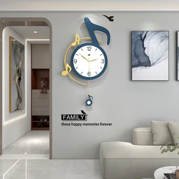 Современные легкие Роскошные Настенные часы для гостиной Простой бытовой Ресторан Крыльцо Фоновое украшение Креативные Настенные часы