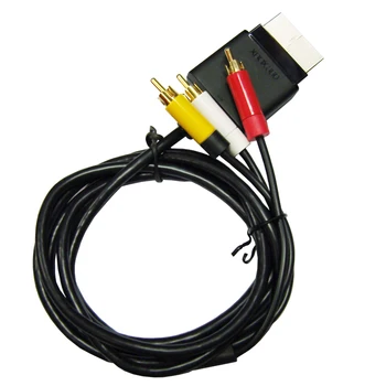 Аудио-видео оптический кабель OSTENT AV TV RCA, композитный кабель-адаптер AV для тонкой консоли Microsoft Xbox 360