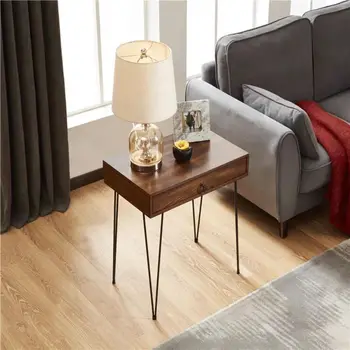 Журнальный столик в скандинавском минималистичном стиле, угловой компьютерный столик, диван, журнальный столик, прикроватный столик в гостиной, кабинет, практичный деревянный журнальный столик mesa