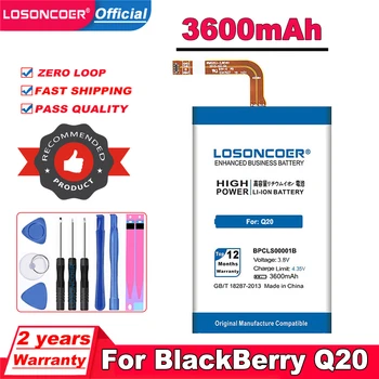 LOSONCOER 3600mAh BPCLS00001B Аккумулятор Для BlackBerry Q20 Battery Classic SQC100-1 SQC100-3