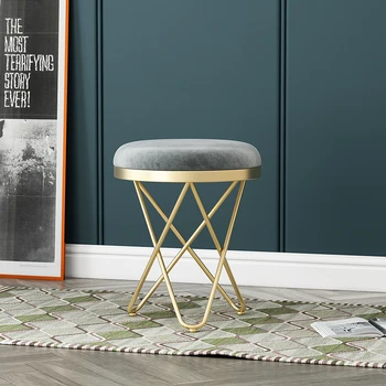Эргономичный металлический стул, кухонный туалетный столик, Скандинавское Металлическое золото, письменный стол для гостиной, стул для отдыха, Дизайнерская мебель для кресел