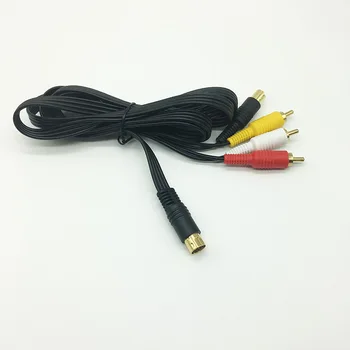 Новый позолоченный композитный кабель SAV RCA Audio Video для Sega Saturn S-Video AV-кабель
