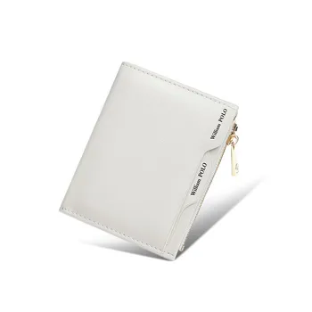 WILLIAMPOLO Короткий Модный женский кошелек из натуральной кожи, складной пакет карточек корейской версии, держатель для кредитных карт, Маленький кошелек для монет