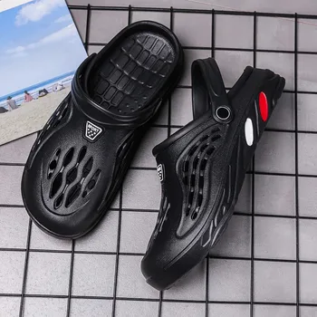 Новые летние водные туфли, мужские уличные открытые пляжные водные балетки, дышащие легкие сандалии без застежки, Zapatos Hombre