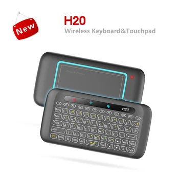 Беспроводная Мини-клавиатура 2.4 G с комбинированной мышью с сенсорной панелью, 7 Цветовых Настроек Автоматического поворота сенсорной панели для ПК, Android Tv Box, HTPC