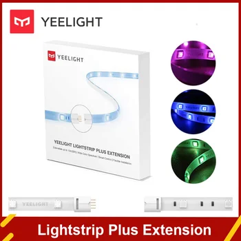 Новейшее расширение Yeelight Smart Light Strip длиной 1 м для Aurora Lightstrip Plus LED RGB Color Lights Работает с Alexa Google Assistant