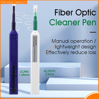 Коробка для чистки Волоконно-оптического волокна Ручка Для Очистки Оптического волокна Инструмент для Очистки Оптического волокна 2,5 мм LC MU 1,25 мм SC / ST / FC Кассета Для Очистки