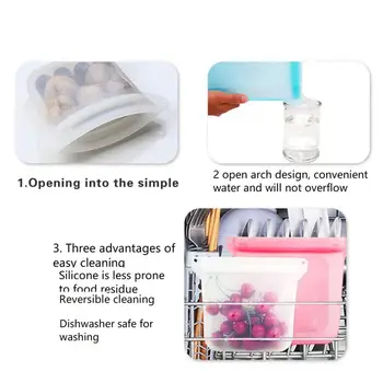 Контейнер для хранения продуктов, удобная многоразовая силиконовая сумка для хранения свежих фруктов и мяса, товары для дома