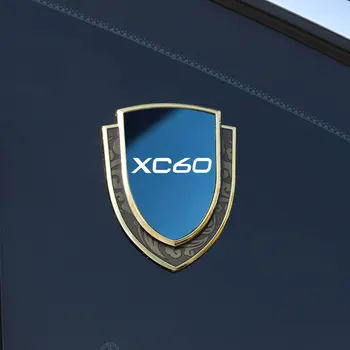 Автомобильная Наклейка Эмблемы Боковой Щит Автомобильный Стайлинг Логотип Значок Наклейка На Окно Кузова Автомобиля Для Volvo XC60 автомобильные аксессуары